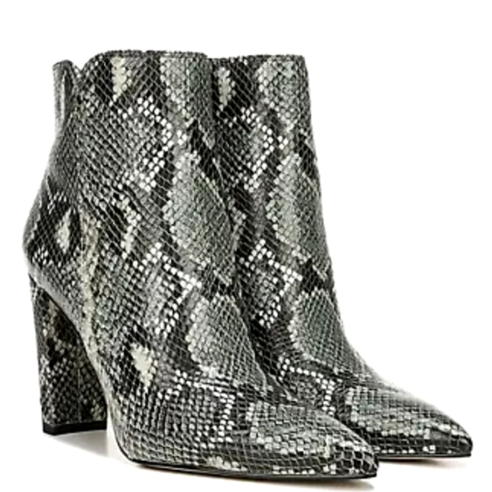 Sam Edelman Animal Pointed-Toe Ankle Boots-Raelle-Mint Size 7.5